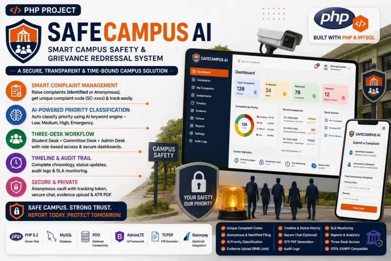 SafeCampus AI – Smart Campus Safety & Grievance Redressal System